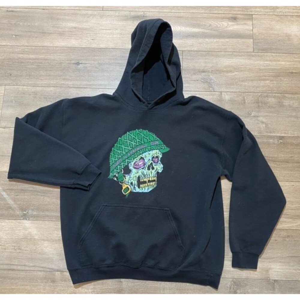 Rare Sheck Wes Mudboy Astroworld Travis Scott Mens L Tour Zombie Hoodie Black